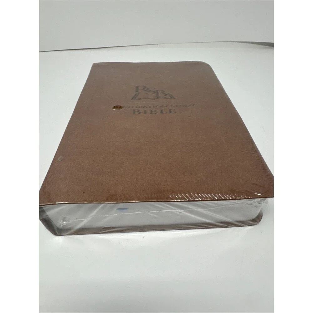 Restoration Study Bible Brown Leather 2011 BRAND NEW SEALED IN PLATIC